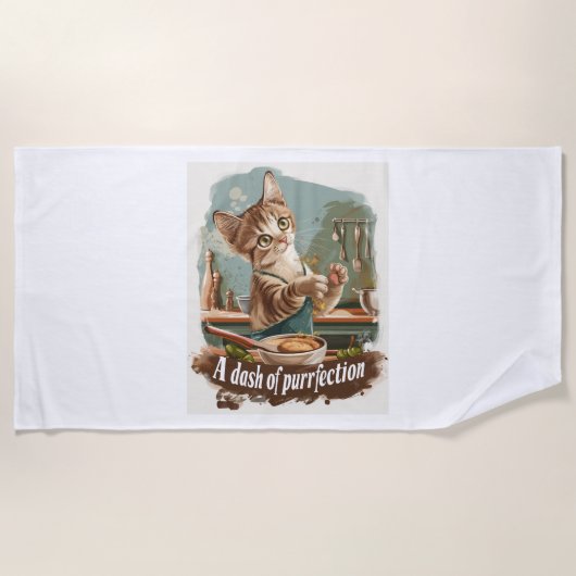 Serviette De Plage Chef cuisinier culinaire (Devant)