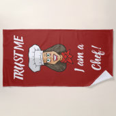 Serviette De Plage Chef femme (Devant)