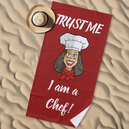 Serviette De Plage Chef femme