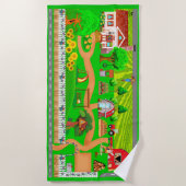 Serviette De Plage Chemins de ferme pour voitures (Devant)