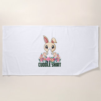 Serviette De Plage Chemise Cuddle Bunny Pyjamas Pyjamas Chemise Night