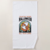Serviette De Plage Chemise de compte à rebours d'Halloween Graphique (Devant)