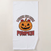 Serviette De Plage Chemise de conception de livraison d'Halloween de (Devant)