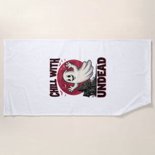 Serviette De Plage Chemise de fantôme d'Halloween Design Zombie Haunt