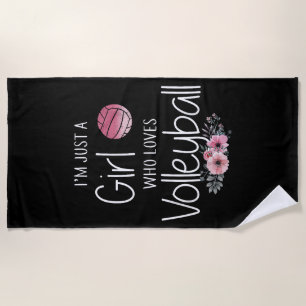 Serviette De Plage Chemise De Volley Pour Filles Ados Mignonnes