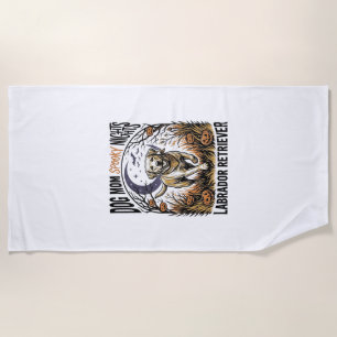 Serviette De Plage Chemise Halloween Labrador Vintage Graphique Maman