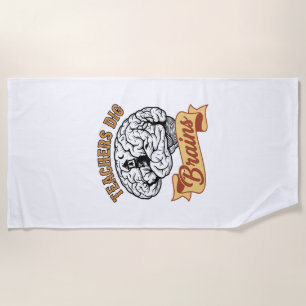 Serviette De Plage Chemise Halloween Professeur Vintage Gravure Cerve