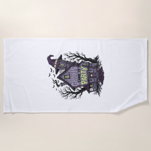 Serviette De Plage Chemise Maison Hantée Mignonne Soirée Halloween Dé