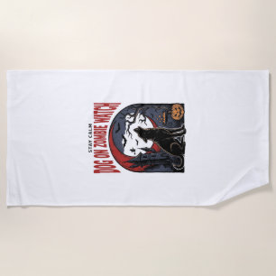 Serviette De Plage Chemise pour chien Halloween modèle patrouille zom