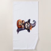Serviette De Plage Chemise T classique Sloth Halloween (Devant)