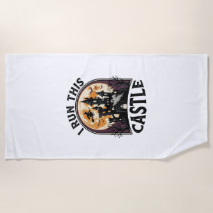 Serviette De Plage Chemise Vintage Château Ensorcelé Halloween Sorciè