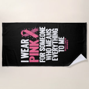 Serviette De Plage Chemises de sensibilisation au cancer du sein pour