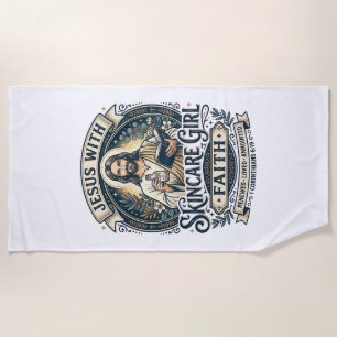 Serviette De Plage Chemisier Vintage Soins de peau Esthéticienne Jésu
