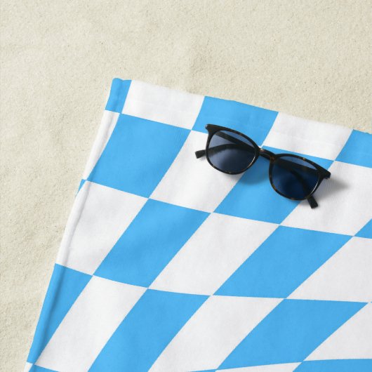 Serviette De Plage Chèque professionnel moderne Pale Blue Custom (En situation)