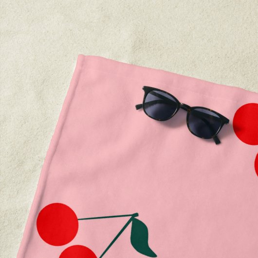 Serviette de plage Cherry (En situation)