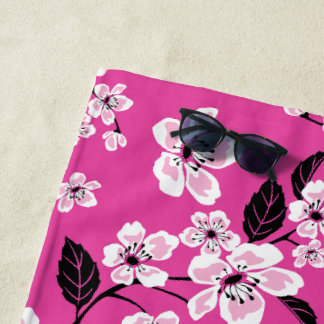 SERVIETTE DE PLAGE CHERRY BLOSSOM - SAKURA (ROSE)