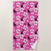 SERVIETTE DE PLAGE CHERRY BLOSSOM - SAKURA (ROSE) (Devant)