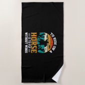 Serviette De Plage Cheval Art À Rendre Sur Un Cheval (Devant)
