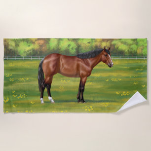 Serviette De Plage Cheval Brown Bay Quarter
