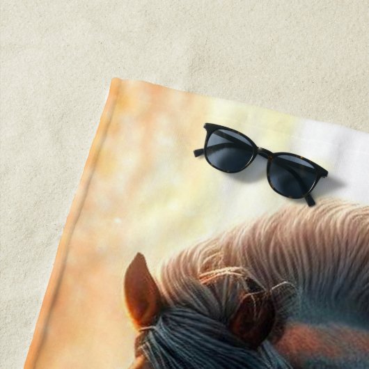 Serviette De Plage Cheval de saut (En situation)