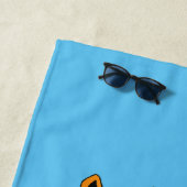 Serviette De Plage Cheval drôle d'équitation (En situation)