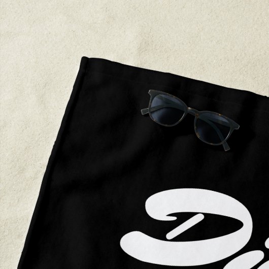 Serviette De Plage Cheval fille avec nom (En situation)