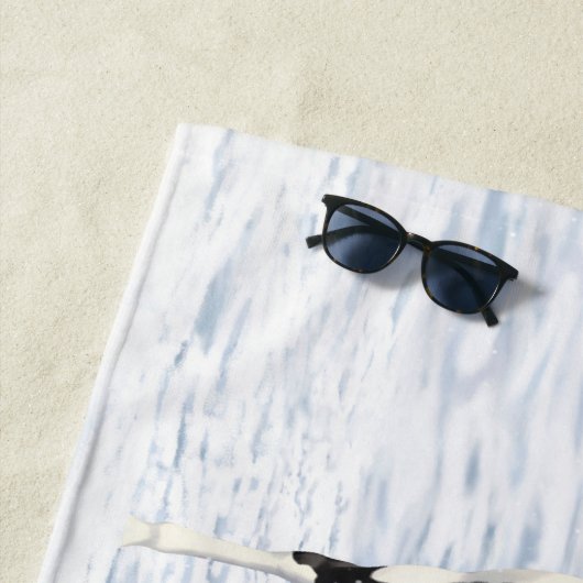 Serviette De Plage Cheval Pinto Quarter Noir Chevaux Paint Chevaux Da (En situation)