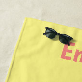 Serviette De Plage Cheval Scandinave Enfant Sauvage Personnalisé (En situation)