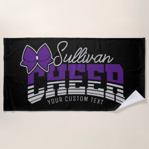 Serviette De Plage Cheval Team AJOUTER LE NOM École Athlète Pom-pom g