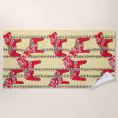 Serviette De Plage Chevaux de Dala (Devant)