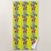 Serviette De Plage Chevaux de Dala (Devant)