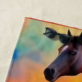 Serviette De Plage Chevaux sauvages (En situation)
