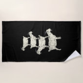 Serviette De Plage Chèvre Retro (Devant)