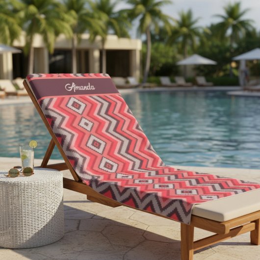 Serviette De Plage Chevron Chaud