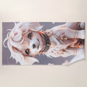 Serviette De Plage Chibi Golden Retriever Puppy (Devant)