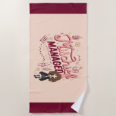 Serviette De Plage Chibi Hermione "Le mal géré" (Devant)