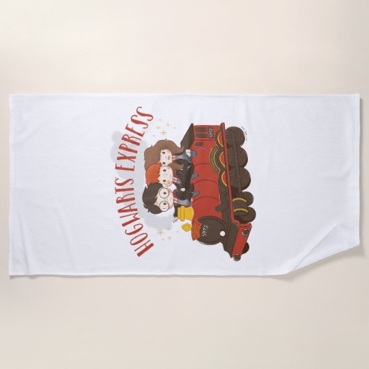 Serviette De Plage Chibi HOGWARTS EXPRESS™ Ride (Devant)