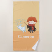 Serviette De Plage Chibi Ron Weasley Patronus (Devant)