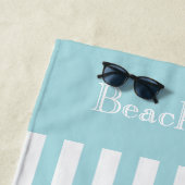 SERVIETTE DE PLAGE CHIC BEACH LOVER TOWEL_ "VIVRE LE RÊVE !" (En situation)