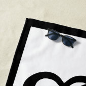 SERVIETTE DE PLAGE CHIC BEACH TOWEL_MR & MRS. (En situation)