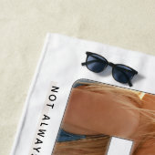 Serviette De Plage Chic BFF Best Friends Citer Photo Collage (En situation)