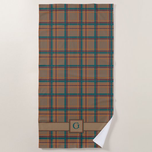 Serviette de plage chic en automne (Devant)