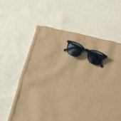 Serviette De Plage Chic Newlysée M. Mme Camel Monogrammed (En situation)