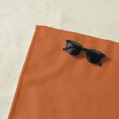 Serviette De Plage Chic Newlysée M. Mme Monogram Burnt Orange (En situation)