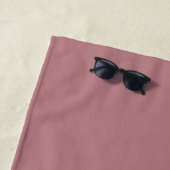 Serviette De Plage Chic Newlysée M. Mme Monogram Dusty Rose (En situation)