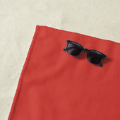 Serviette De Plage Chic Newlysée M. Mme Monogram Red Alert (En situation)