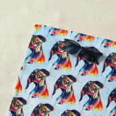 Serviette De Plage Chien (En situation)