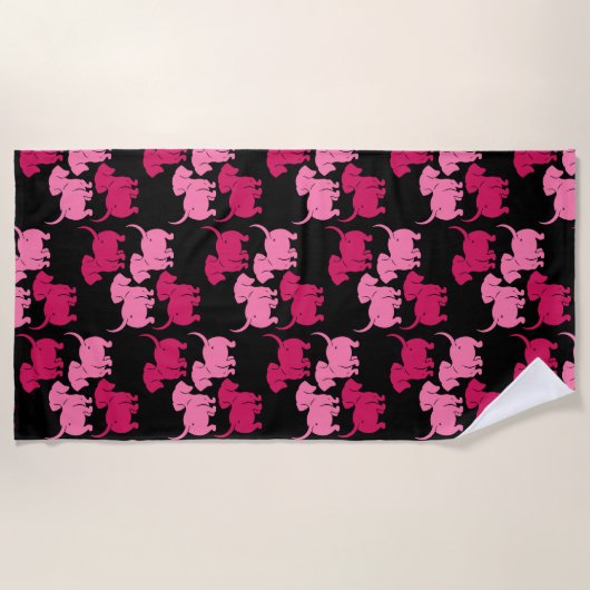 Serviette De Plage Chien allemand Dachshund Motifs (Devant)