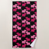 Serviette De Plage Chien allemand Dachshund Motifs (Devant)