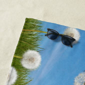 Serviette De Plage Chien avec Dandelion (En situation)
